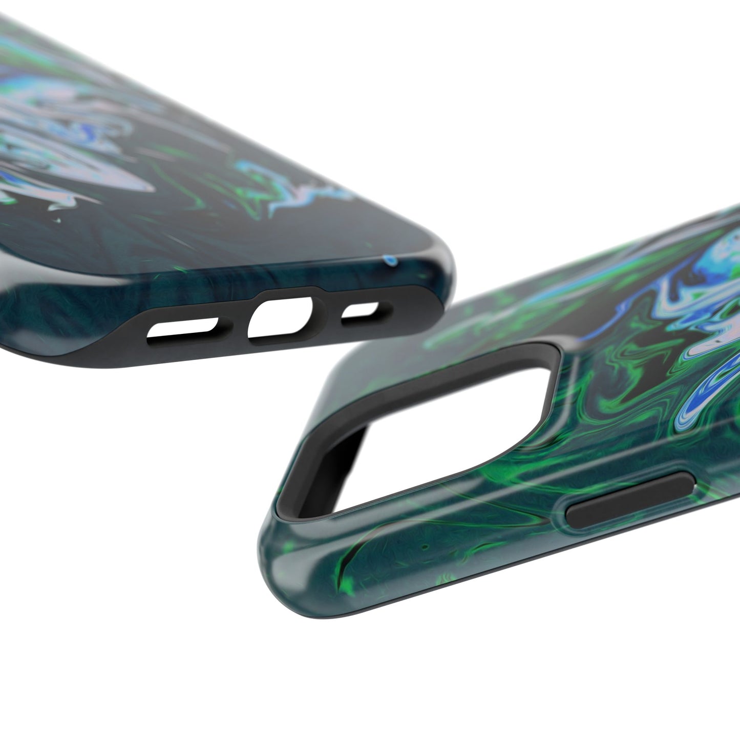 Prismatic Holographic Swirl Phone Case – MagSafe Compatible for iPhone & Samsung Galaxy