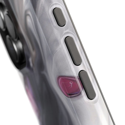 Galaxy Smoke Noir Marble Phone Case – MagSafe Compatible for iPhone & Samsung Galaxy