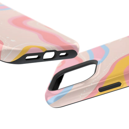 Pastel Dreamy Waves Phone Case – MagSafe Compatible for iPhone & Samsung Galaxy