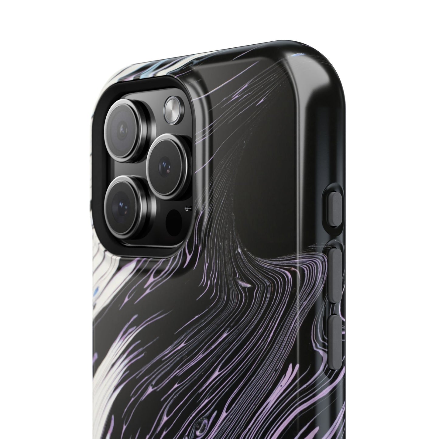 Waves of Ink Abstract Brush Phone Case – MagSafe Compatible for iPhone & Samsung Galaxy