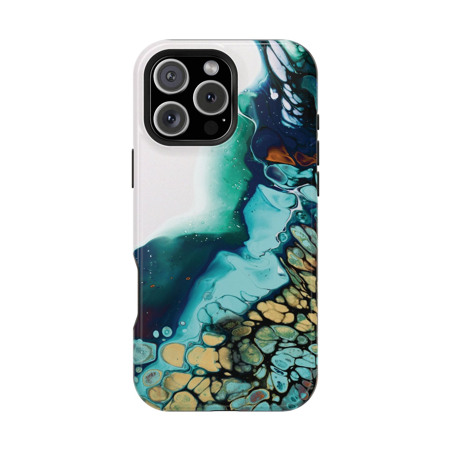 Ocean Reef Abstract Flow Phone Case – MagSafe Compatible for iPhone & Samsung Galaxy