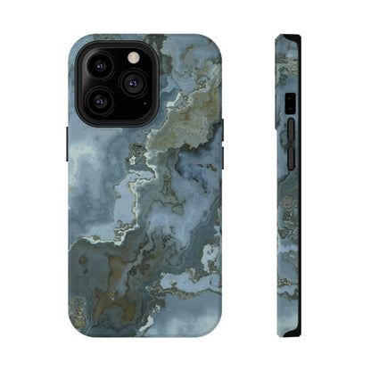 Oceanic Agate Marble Phone Case – MagSafe Compatible for iPhone & Samsung Galaxy