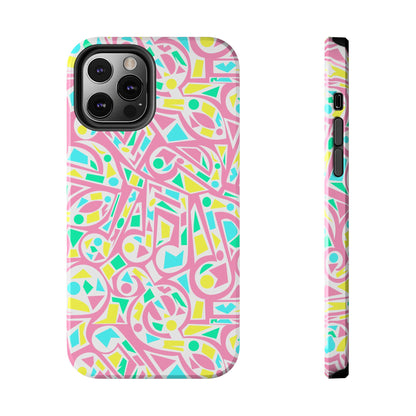 Retro 80's Style Music Graphic Phone Case - iPhone 11-15 All Sizes