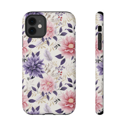 Elegant Vintage Floral Phone Case – MagSafe Compatible for iPhone & Samsung Galaxy