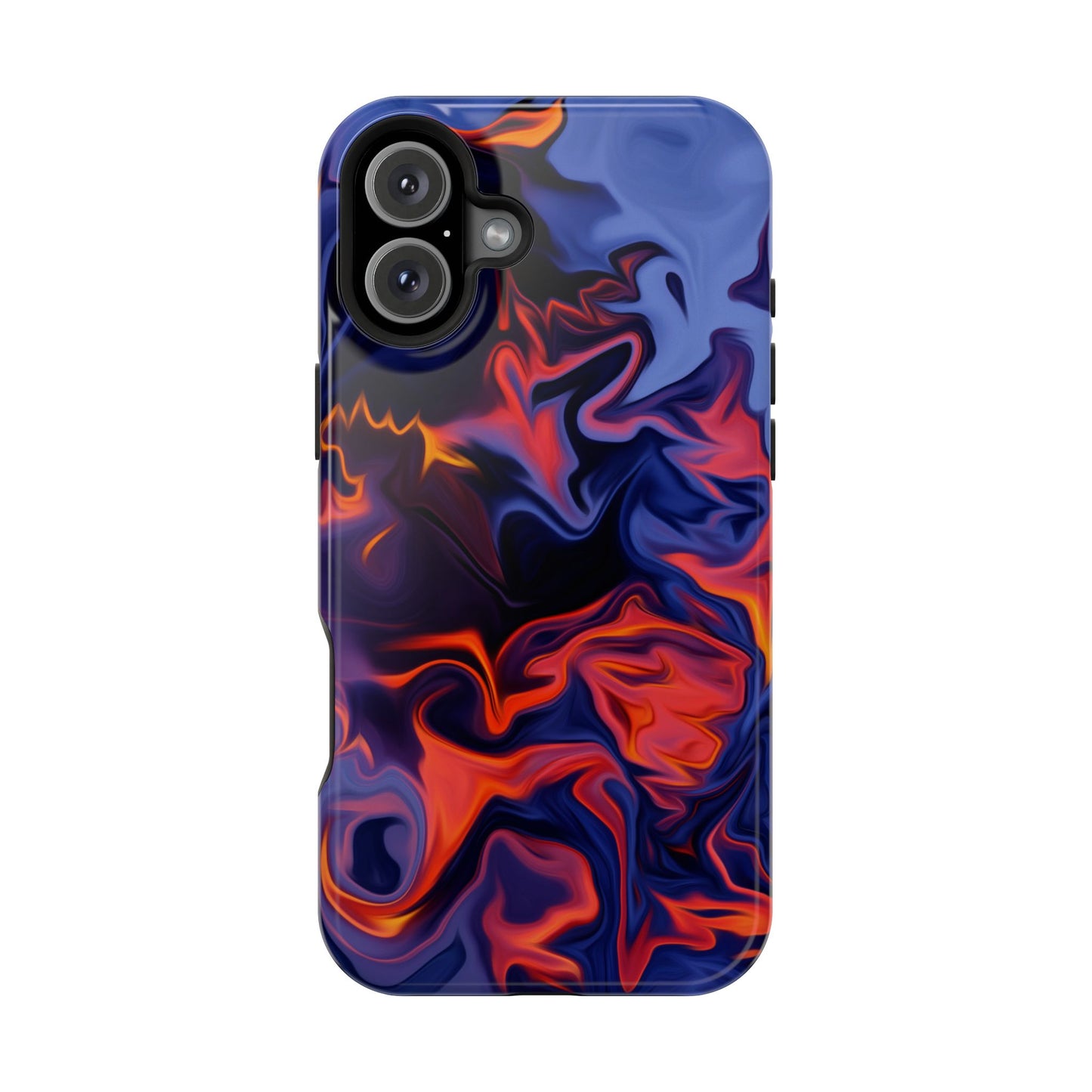 Fiery Swirl Abstract Phone Case – MagSafe Compatible for iPhone & Samsung Galaxy