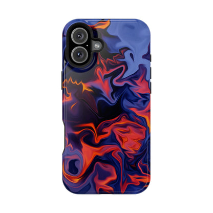 Fiery Swirl Abstract Phone Case – MagSafe Compatible for iPhone & Samsung Galaxy