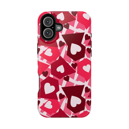 Pink Social Love Icons Phone Case – MagSafe Compatible for iPhone & Samsung Galaxy