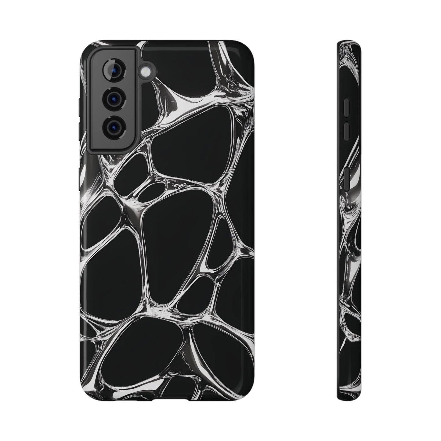 Liquid Metal Abstract Phone Case – MagSafe Compatible for iPhone & Samsung Galaxy