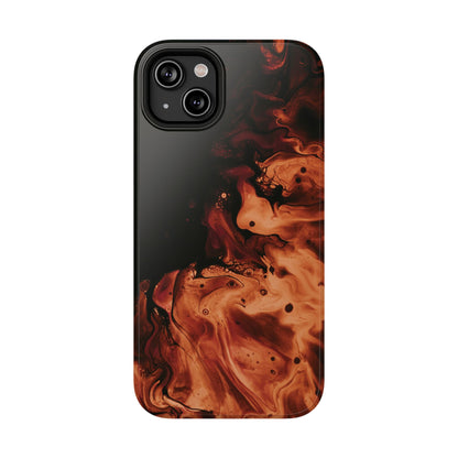 Molten Lava Abstract Art Phone Case – MagSafe Compatible for iPhone & Samsung Galaxy
