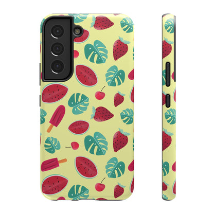 Tropical Summer Fruits Phone Case – MagSafe Compatible for iPhone & Samsung Galaxy