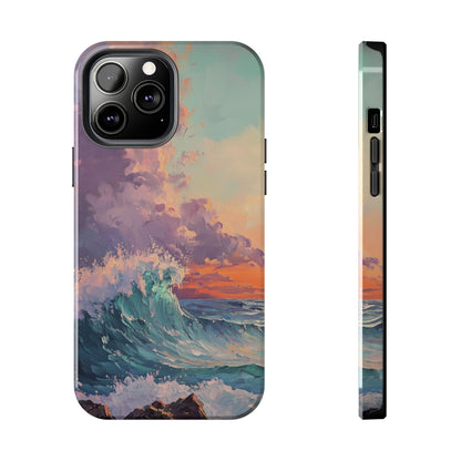 Painterly Waves Tough Phone Case - iPhone 15-11 All Sizes