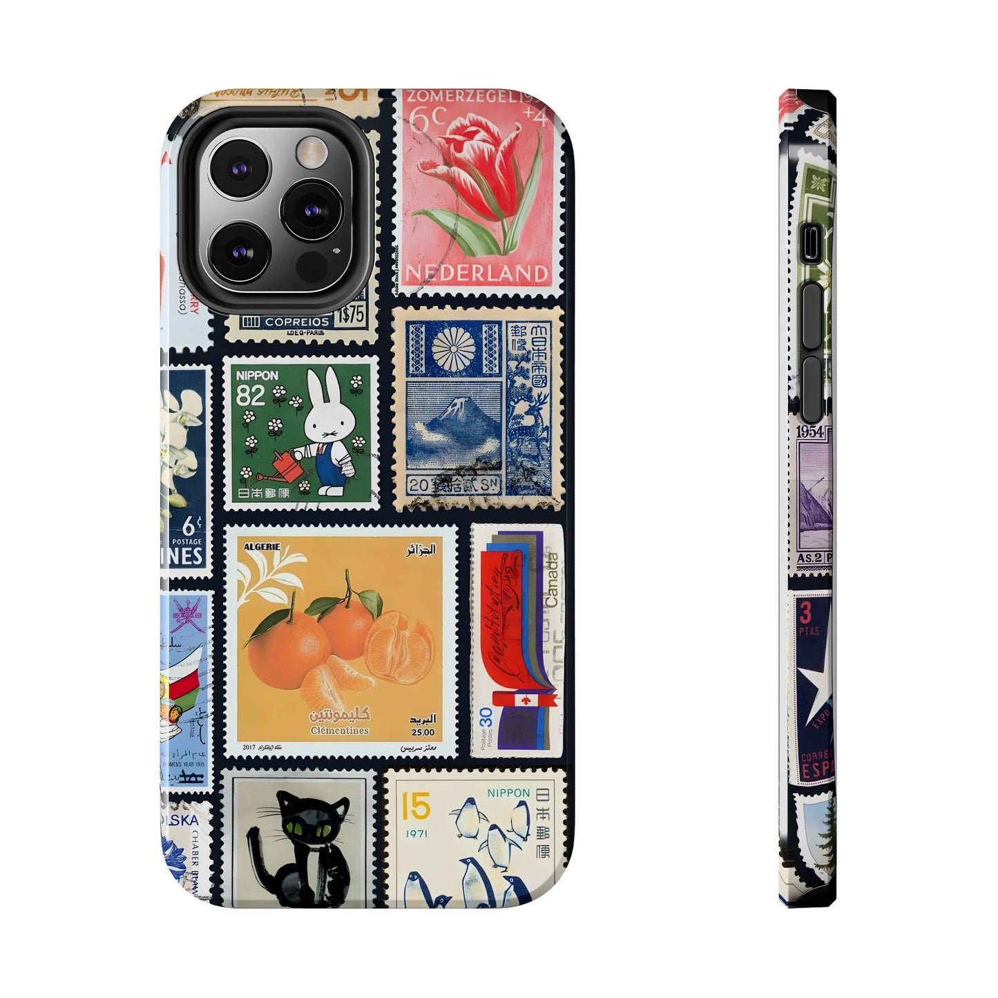 Stamp Collage Tough Phone Case - iPhone Case 15-11 All Sizes