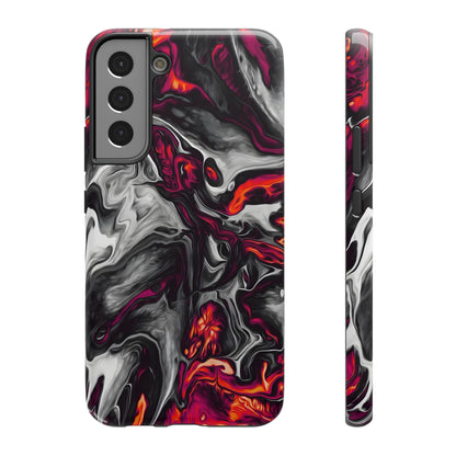 Dark Marble Swirl Phone Case – MagSafe Compatible for iPhone & Samsung Galaxy