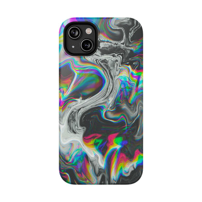 Holographic Swirl Phone Case – MagSafe Compatible for iPhone & Samsung Galaxy