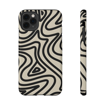 Abstract Maze Line Art Phone Case – MagSafe Compatible for iPhone & Samsung Galaxy