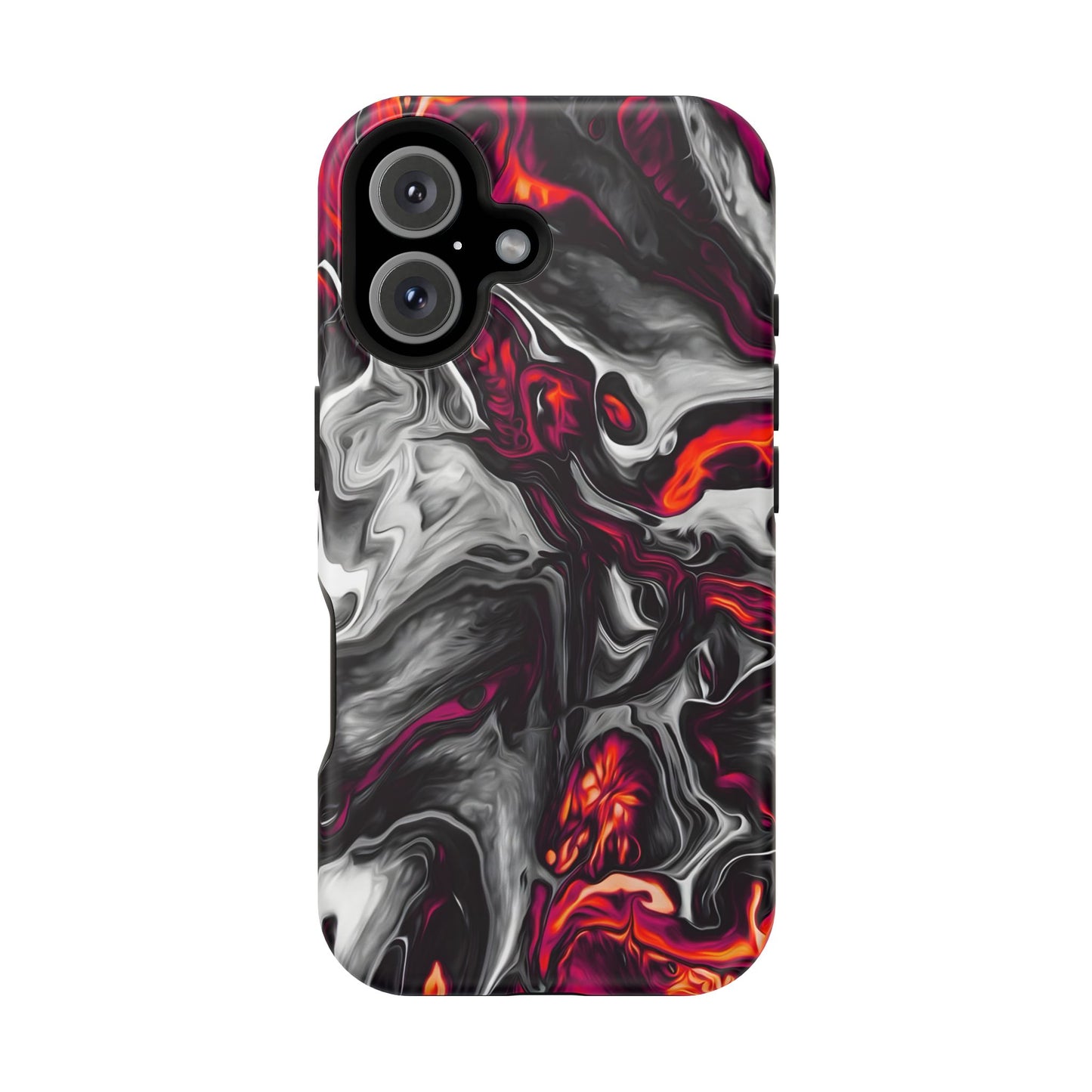 Dark Marble Swirl Phone Case – MagSafe Compatible for iPhone & Samsung Galaxy