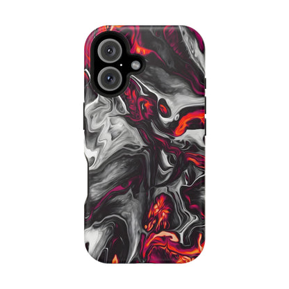 Dark Marble Swirl Phone Case – MagSafe Compatible for iPhone & Samsung Galaxy