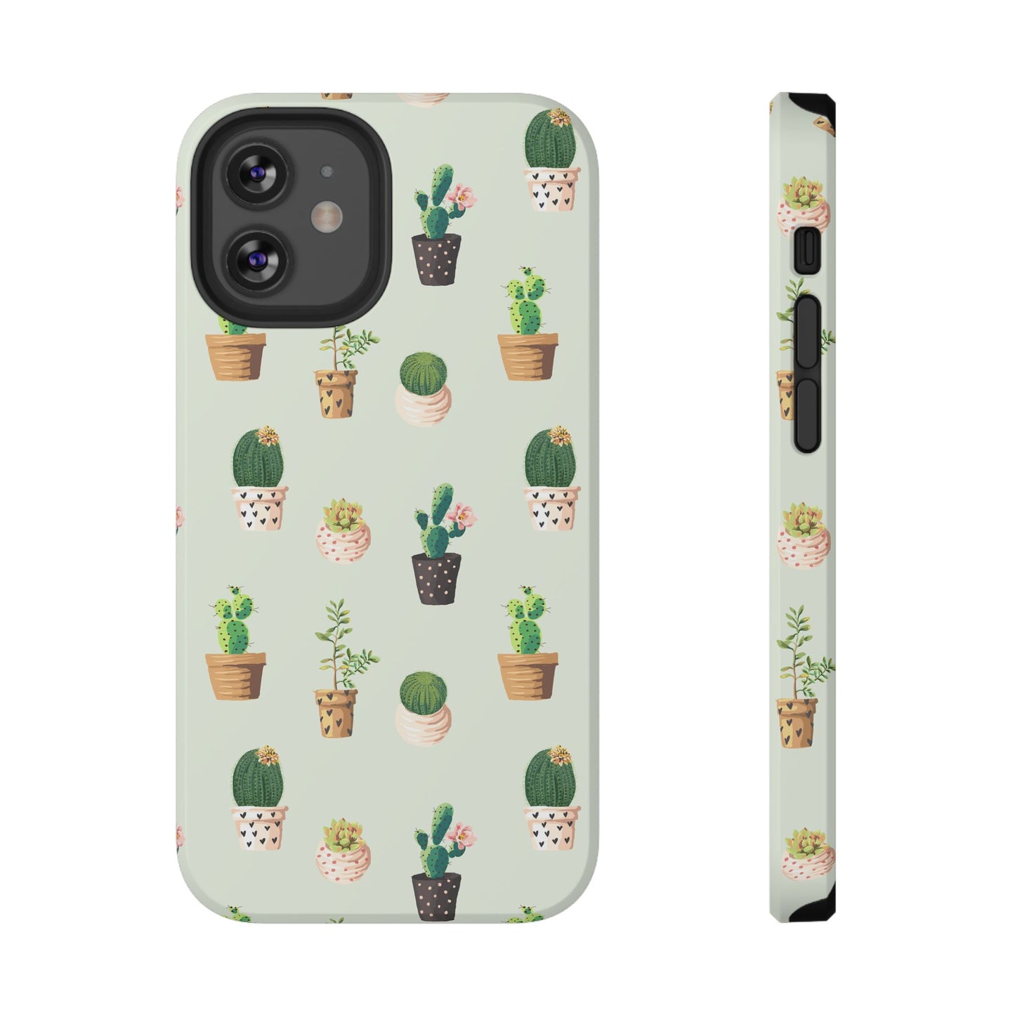 Desert Bloom Cactus Phone Case – Cute Succulent Print, MagSafe Compatible for iPhone & Samsung Galaxy