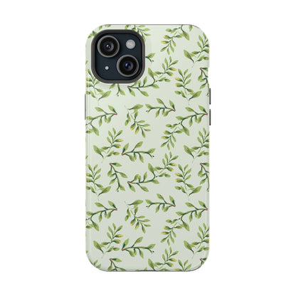 Olive Branch Botanical Phone Case – MagSafe Compatible for iPhone & Samsung Galaxy