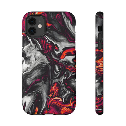Dark Marble Swirl Phone Case – MagSafe Compatible for iPhone & Samsung Galaxy