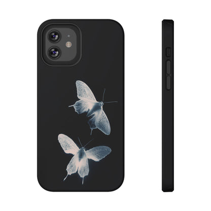 Ethereal Moth Dark Aesthetic Phone Case – MagSafe Compatible for iPhone & Samsung Galaxy