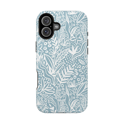 Boho Botanical Doodle Phone Case – MagSafe Compatible for iPhone & Samsung Galaxy