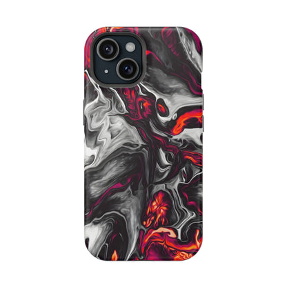 Dark Marble Swirl Phone Case – MagSafe Compatible for iPhone & Samsung Galaxy