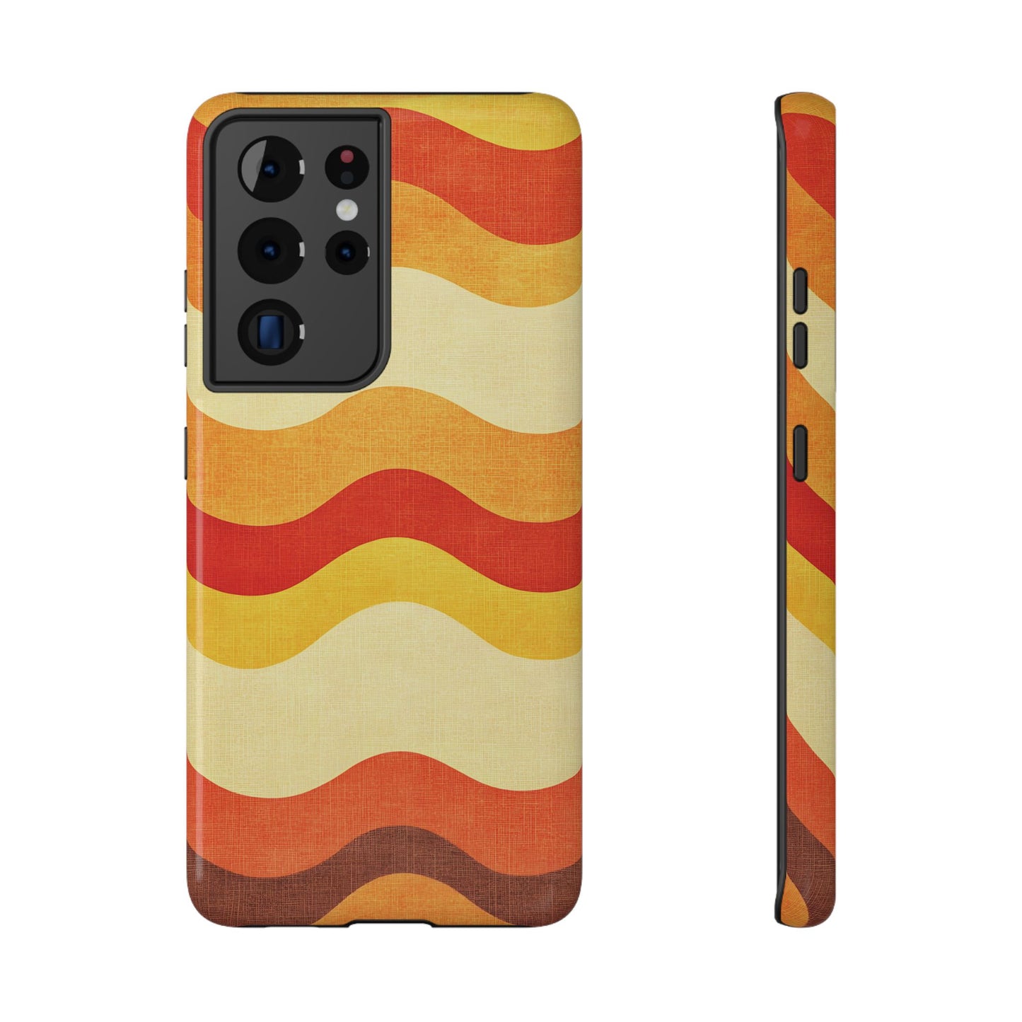 Retro Sunset Waves Phone Case – MagSafe Compatible for iPhone & Samsung Galaxy