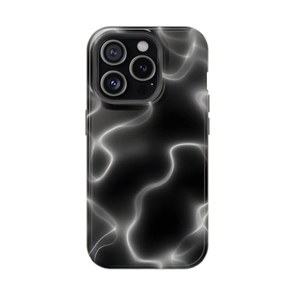 Electric Black Glow Phone Case – MagSafe Compatible for iPhone & Samsung Galaxy