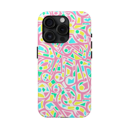 Retro 80's Style Music Graphic Phone Case - iPhone 11-15 All Sizes