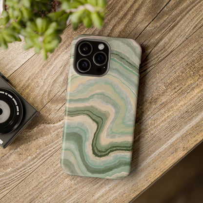 Earthy Agate Stone Phone Case – MagSafe Compatible for iPhone & Samsung Galaxy