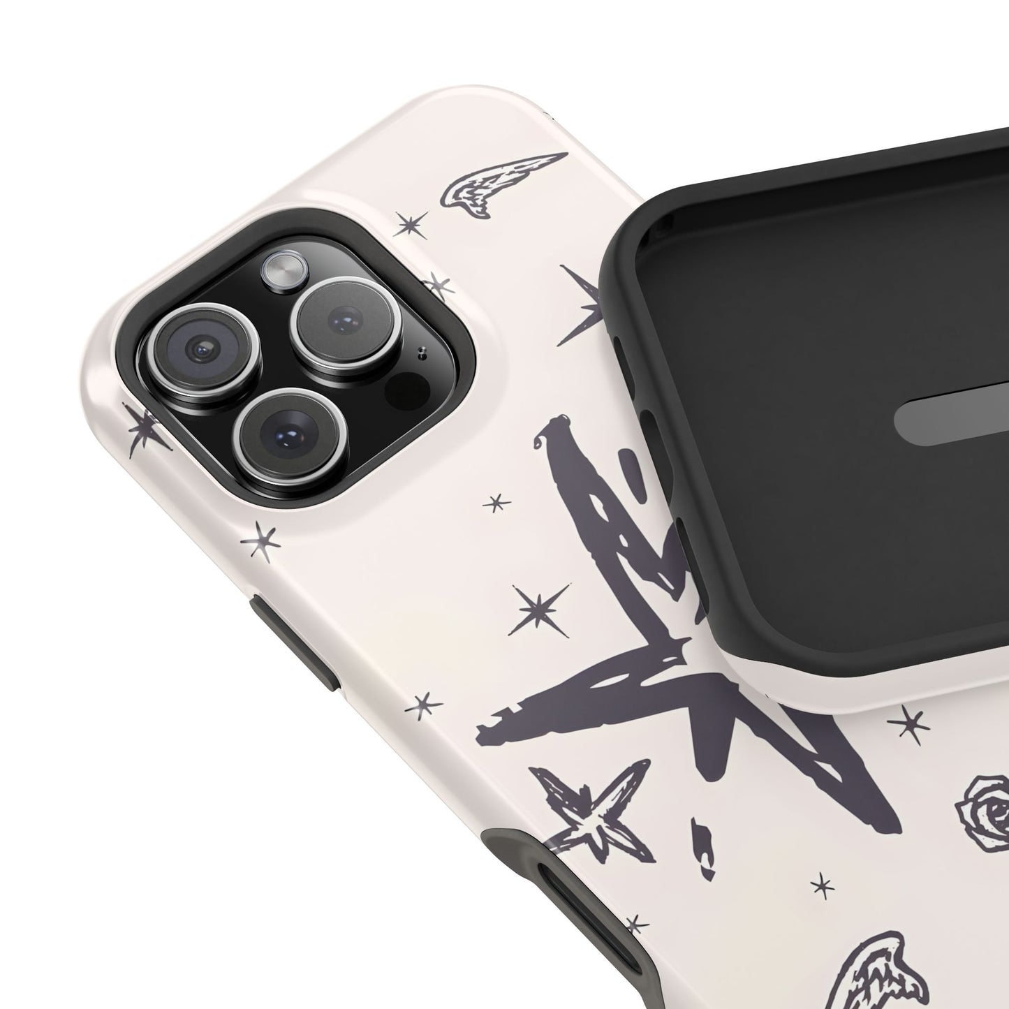 Sketch Star Doodle Phone Case – MagSafe Compatible for iPhone & Samsung Galaxy