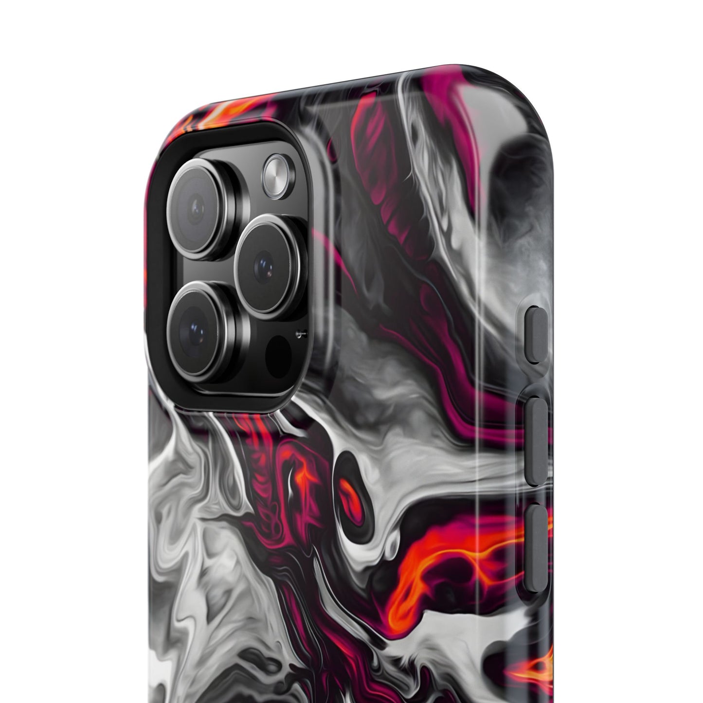 Dark Marble Swirl Phone Case – MagSafe Compatible for iPhone & Samsung Galaxy