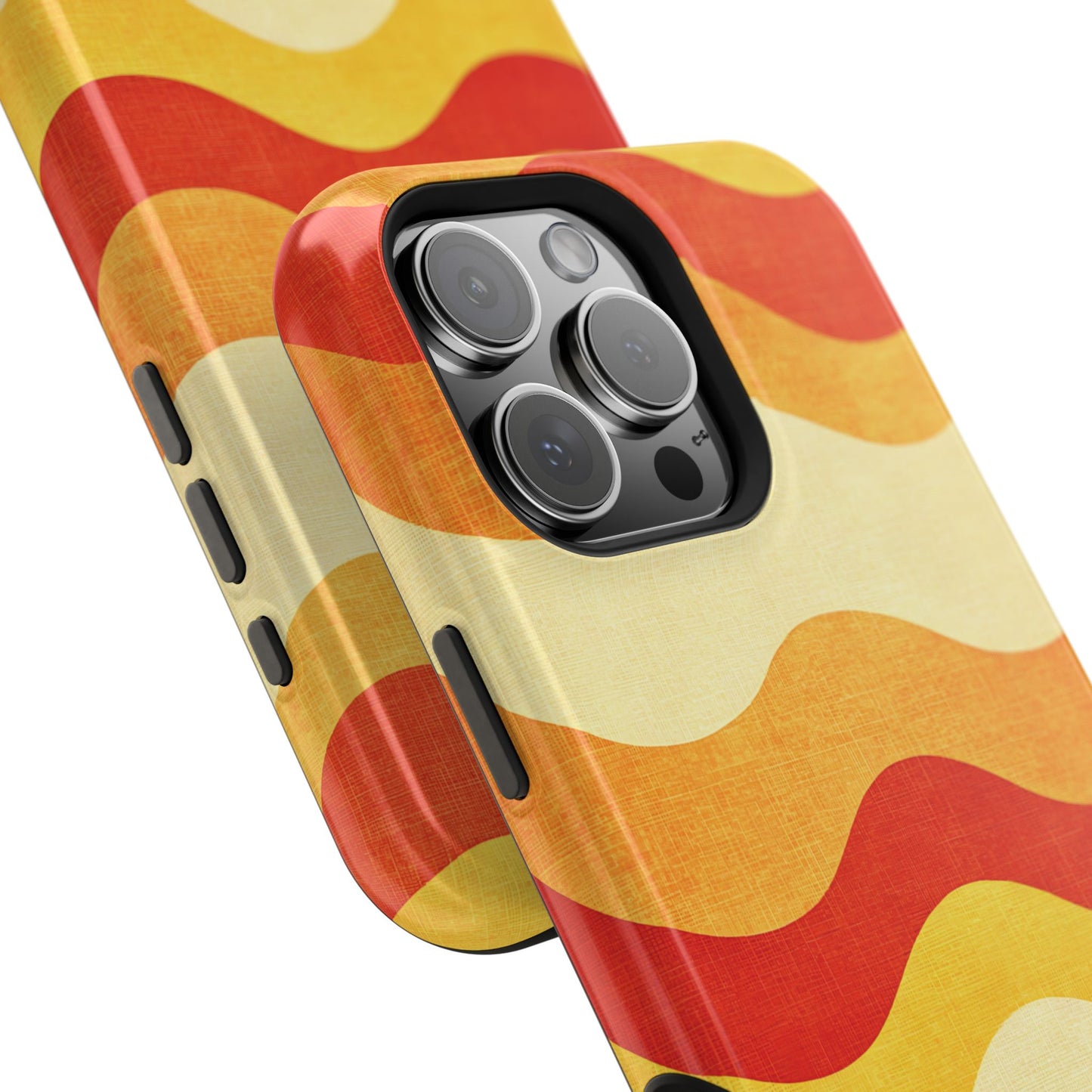 Retro Sunset Waves Phone Case – MagSafe Compatible for iPhone & Samsung Galaxy