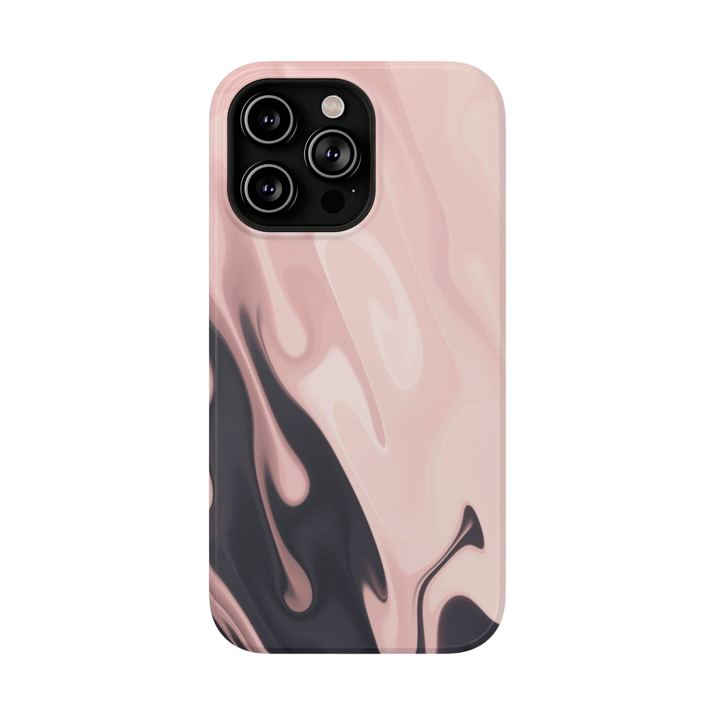 Blush Noir Ink Flow Phone Case – MagSafe Compatible for iPhone & Samsung Galaxy