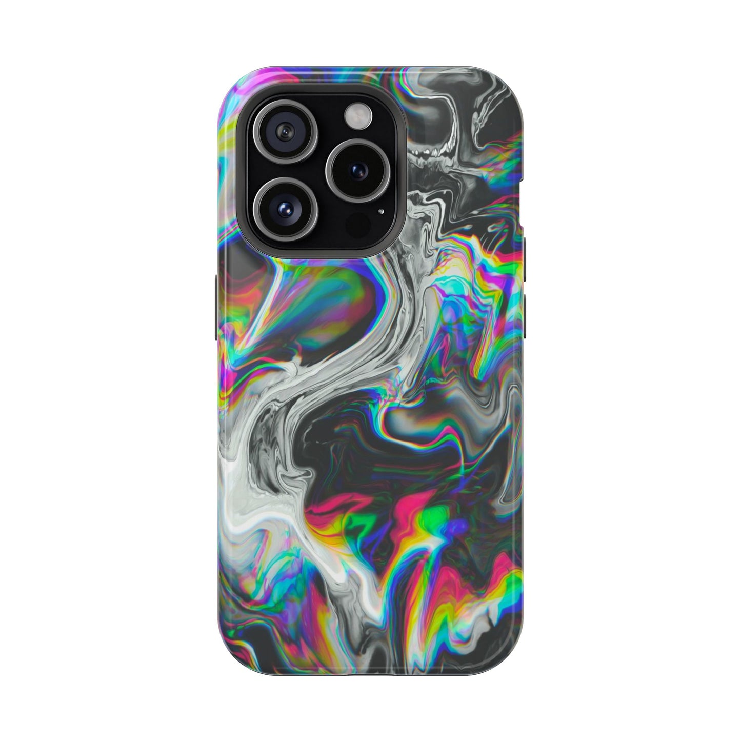 Holographic Swirl Phone Case – MagSafe Compatible for iPhone & Samsung Galaxy