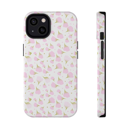 Soft Pink Petal Pattern Phone Case – MagSafe Compatible for iPhone & Samsung Galaxy