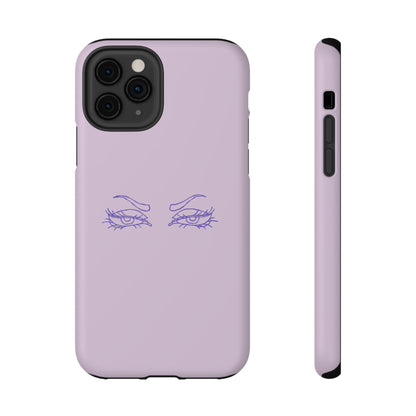 Sassy Line Art Eyes Phone Case – MagSafe Compatible for iPhone & Samsung Galaxy