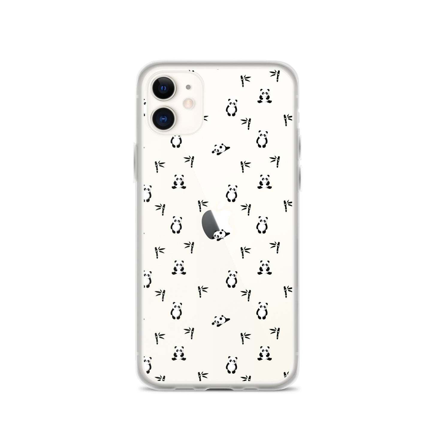 Cute Panda Clear iPhone Case - iPhone 15-11 All Sizes