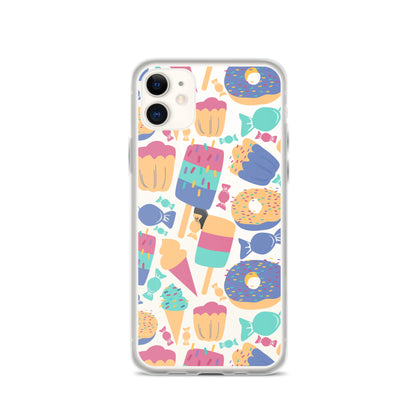 Cartoon Sweets Clear iPhone Case - iPhone 15-11 All Sizes