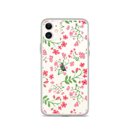 Cute Floral Clear iPhone Case - iPhone 15-11 All Sizes