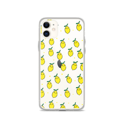 Silly Lemons Clear Phone Case - iPhone 15-11 All Sizes