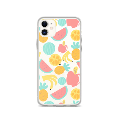 Summer Fruits Clear iPhone Case - iPhone 15-11 All Sizes