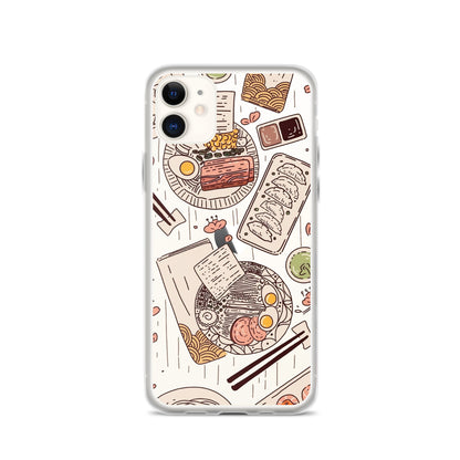 Japanese Cuisine Clear iPhone Case - iPhone 15-11 All Sizes