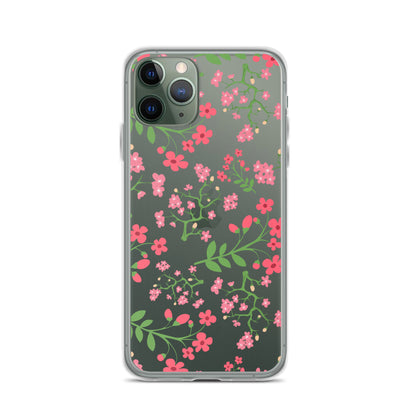 Cute Floral Clear iPhone Case - iPhone 15-11 All Sizes