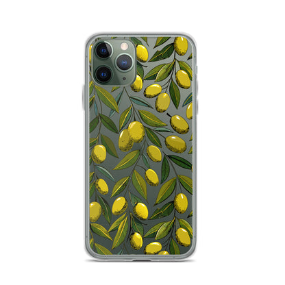 Fruit Tree Painting Clear iPhone Case - iPhone 15-11 All Sizes