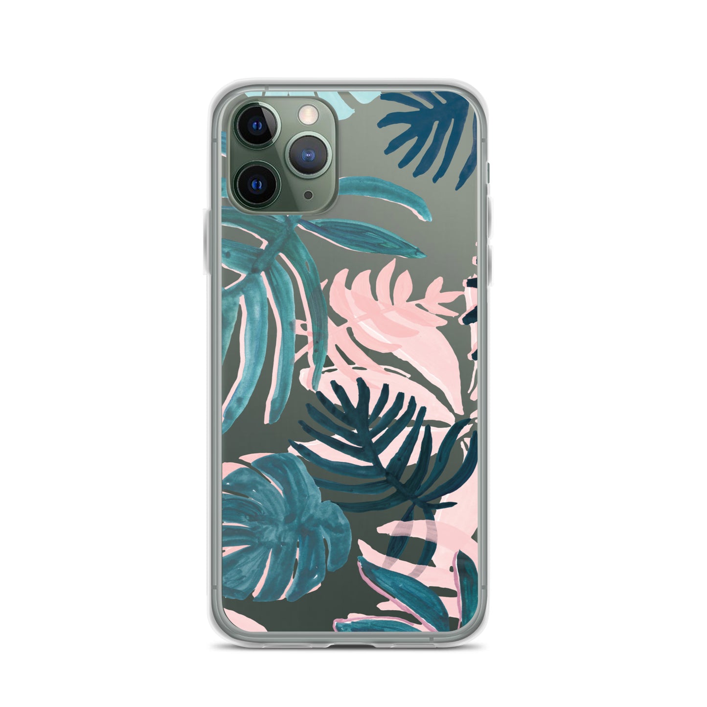 Tropical Leaves Clear iPhone Case - iPhone 15-11 All Sizes