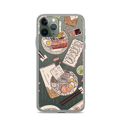 Japanese Cuisine Clear iPhone Case - iPhone 15-11 All Sizes