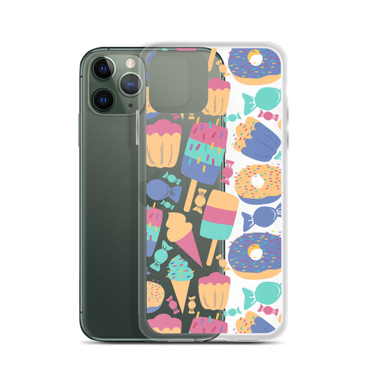 Cartoon Sweets Clear iPhone Case - iPhone 15-11 All Sizes