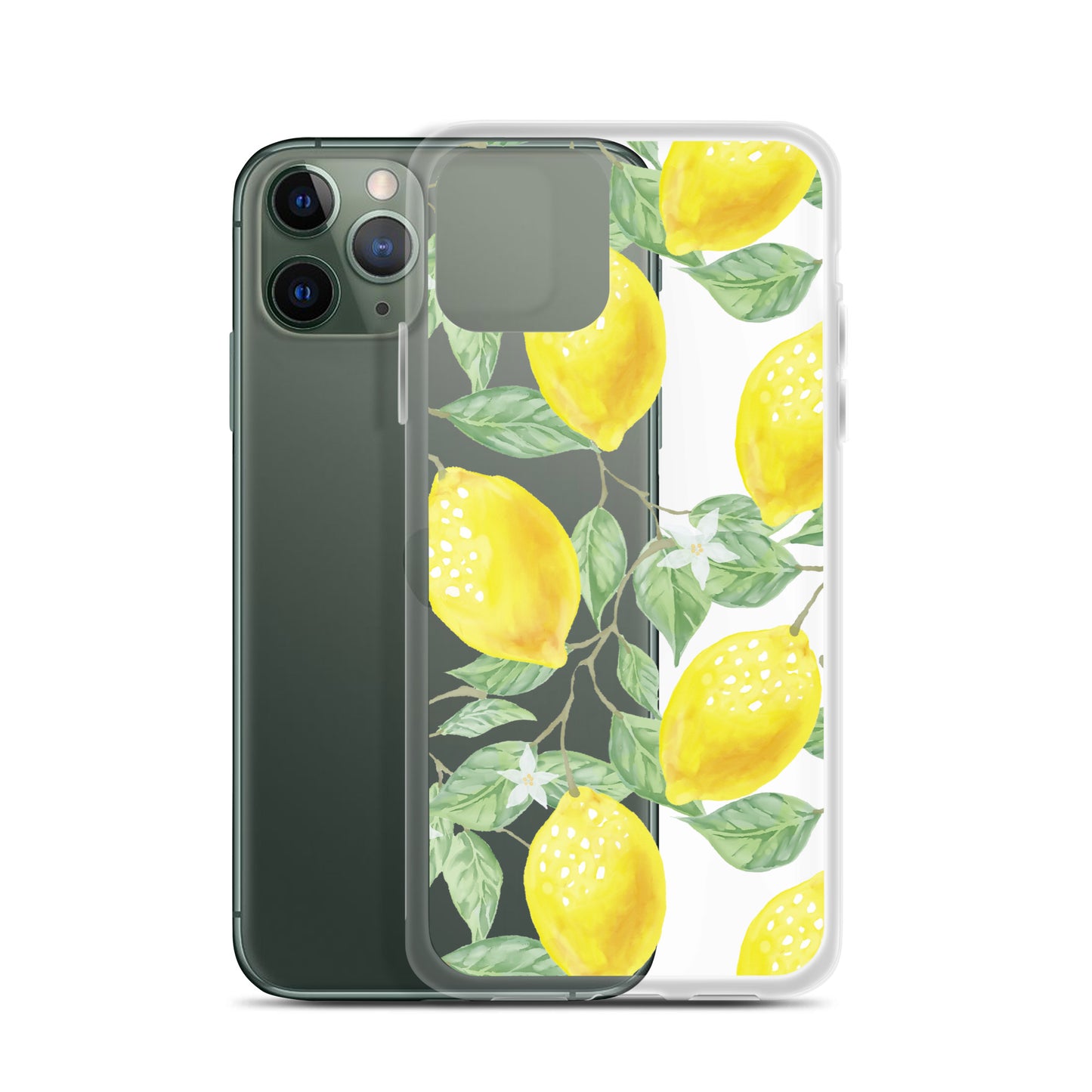 Lemon Painting Clear iPhone Case - iPhone 15-11 All Sizes